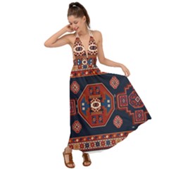 Armenian Carpet Backless Maxi Beach Dress by Gohar