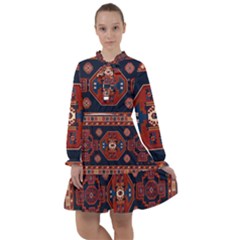 Armenian Carpet All Frills Chiffon Dress by Gohar