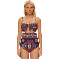 Armenian Carpet Knot Front One-piece Swimsuit by Gohar