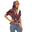 Armenian Carpet Lightweight Drawstring Hooded Top View3