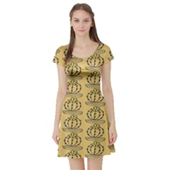 Cactus Short Sleeve Skater Dress by ConteMonfrey