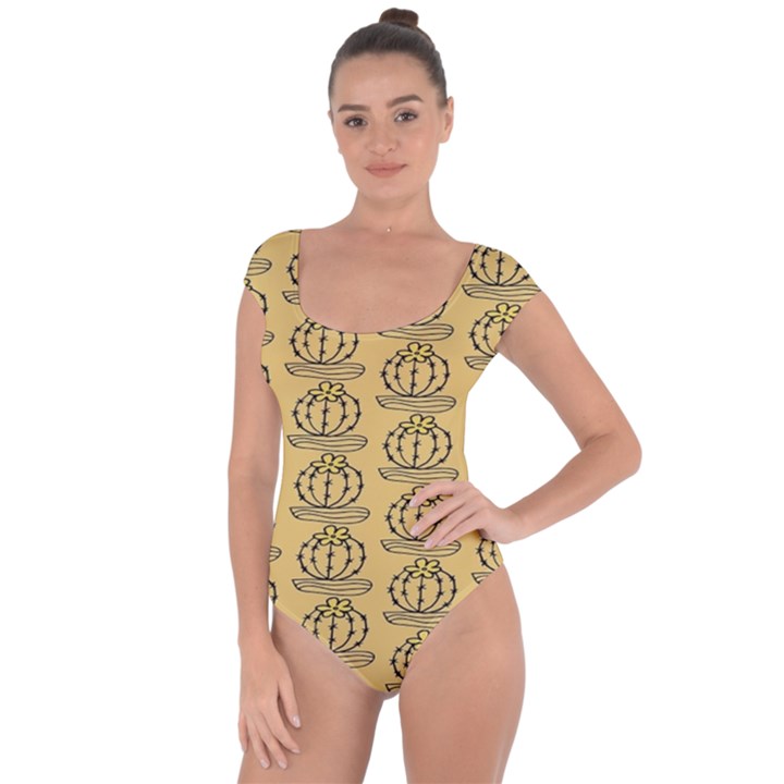 Cactus Short Sleeve Leotard 