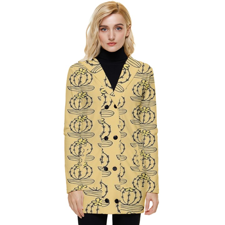 Cactus Button Up Hooded Coat 