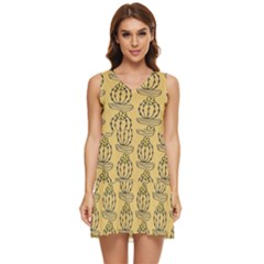 Cactus Tiered Sleeveless Mini Dress by ConteMonfrey