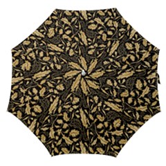 Natura Premium Golden Leaves Straight Umbrellas by ConteMonfrey