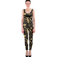 Natura Premium Golden Leaves One Piece Catsuit