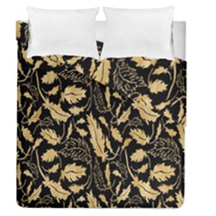 Natura Premium Golden Leaves Duvet Cover Double Side (queen Size) by ConteMonfrey