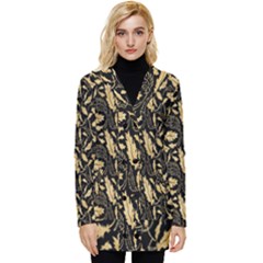 Natura Premium Golden Leaves Button Up Hooded Coat  by ConteMonfrey