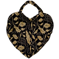 Natura Premium Golden Leaves Giant Heart Shaped Tote by ConteMonfrey