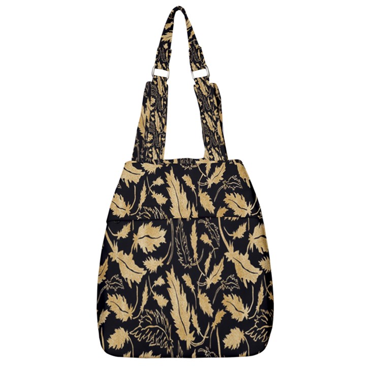 Natura Premium Golden Leaves Center Zip Backpack