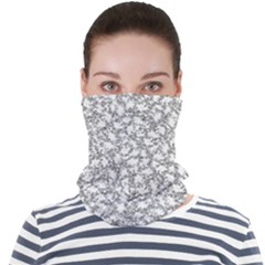 Bacterias Drawing Black And White Pattern Face Seamless Bandana (adult) by dflcprintsclothing