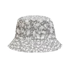 Bacterias Drawing Black And White Pattern Inside Out Bucket Hat by dflcprintsclothing