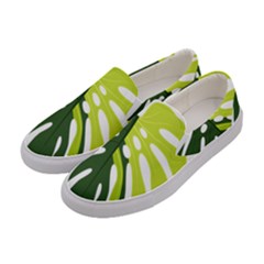 Monstera  Women s Canvas Slip Ons by ConteMonfrey