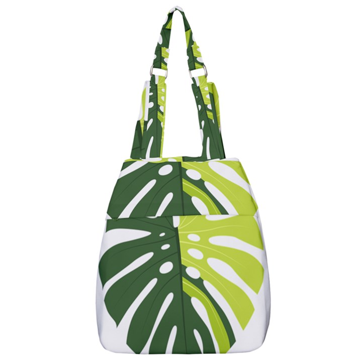 Monstera  Center Zip Backpack