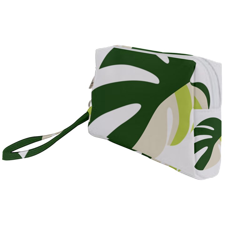 Monstera Wristlet Pouch Bag (Small)