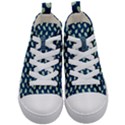 Blue Pines Blue Kids  Mid-Top Canvas Sneakers View1