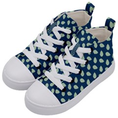 Blue Pines Blue Kids  Mid-top Canvas Sneakers by ConteMonfrey