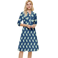 Blue Pines Blue Classy Knee Length Dress by ConteMonfrey