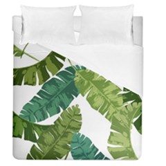 Banana Leaves Tropical Duvet Cover (queen Size) by ConteMonfrey