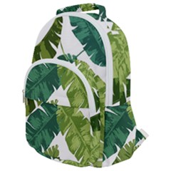 Banana Leaves Tropical Rounded Multi Pocket Backpack by ConteMonfrey