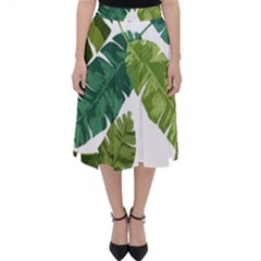 Banana Leaves Tropical Classic Midi Skirt by ConteMonfrey