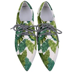 Banana Leaves Tropical Pointed Oxford Shoes by ConteMonfrey