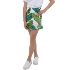 Banana Leaves Tropical Kids  Tennis Skirt by ConteMonfrey