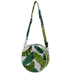 Banana Leaves Tropical Crossbody Circle Bag by ConteMonfrey