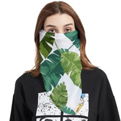 Banana Leaves Tropical Face Covering Bandana (triangle) by ConteMonfrey