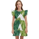 Banana Leaves Tropical Kids  Winged Sleeve Dress View1