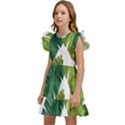 Banana Leaves Tropical Kids  Winged Sleeve Dress View2