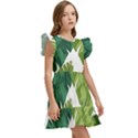 Banana Leaves Tropical Kids  Winged Sleeve Dress View3