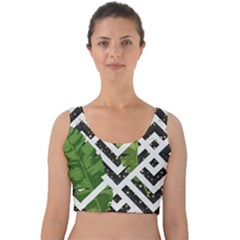 Modern Garden Velvet Crop Top by ConteMonfrey