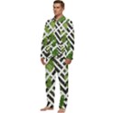 Modern Garden Men s Long Sleeve Velvet Pocket Pajamas Set View3