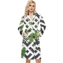 Modern Garden Long Sleeve Velour Robe View1