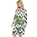 Modern Garden Long Sleeve Velour Robe View2