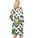 Modern Garden Long Sleeve Velour Robe View3