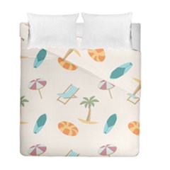 Cool Summer Pattern - Beach Time!   Duvet Cover Double Side (full/ Double Size) by ConteMonfrey