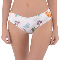 Cool Summer Pattern - Beach Time!   Reversible Classic Bikini Bottoms by ConteMonfrey