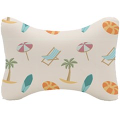 Cool Summer Pattern - Beach Time!   Seat Head Rest Cushion by ConteMonfrey