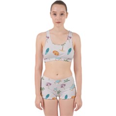 Cool Summer Pattern - Beach Time!   Work It Out Gym Set by ConteMonfrey