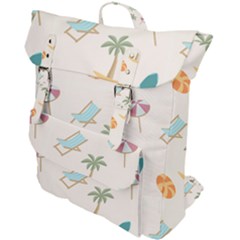 Cool Summer Pattern - Beach Time!   Buckle Up Backpack by ConteMonfrey