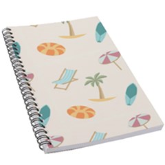 Cool Summer Pattern - Beach Time!   5 5  X 8 5  Notebook by ConteMonfrey