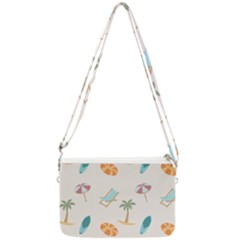 Cool Summer Pattern - Beach Time!   Double Gusset Crossbody Bag by ConteMonfrey