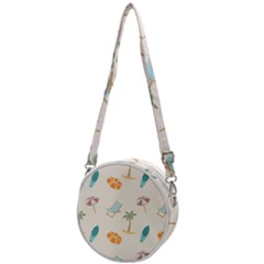 Cool Summer Pattern - Beach Time!   Crossbody Circle Bag by ConteMonfrey