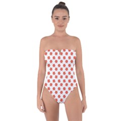 Maple Leaf   Tie Back One Piece Swimsuit by ConteMonfrey