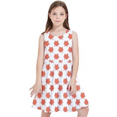 Maple Leaf   Kids  Skater Dress by ConteMonfrey