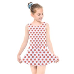 Maple Leaf   Kids  Skater Dress Swimsuit by ConteMonfrey