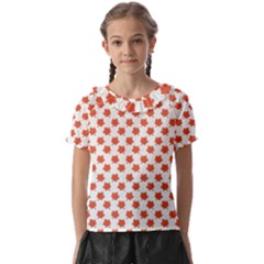 Maple Leaf   Kids  Frill Chiffon Blouse by ConteMonfrey