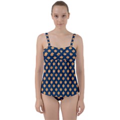 Oh Canada - Maple Leaves Twist Front Tankini Set by ConteMonfrey